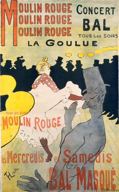 La Goulue door Henri de Toulouse Lautrec